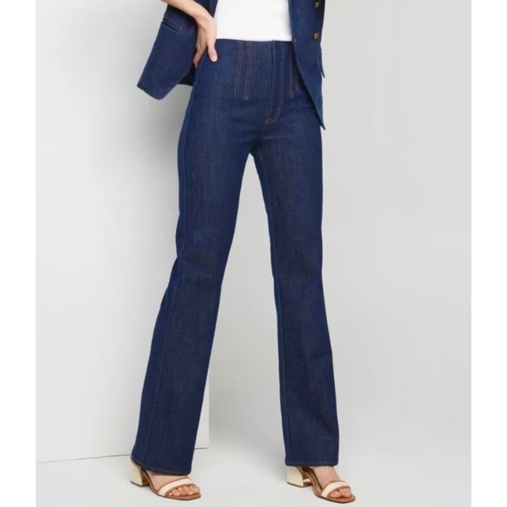 White House Black Market Extra High-Rise Trouser Sculpt Stretch 4 LONG Jeans NWT